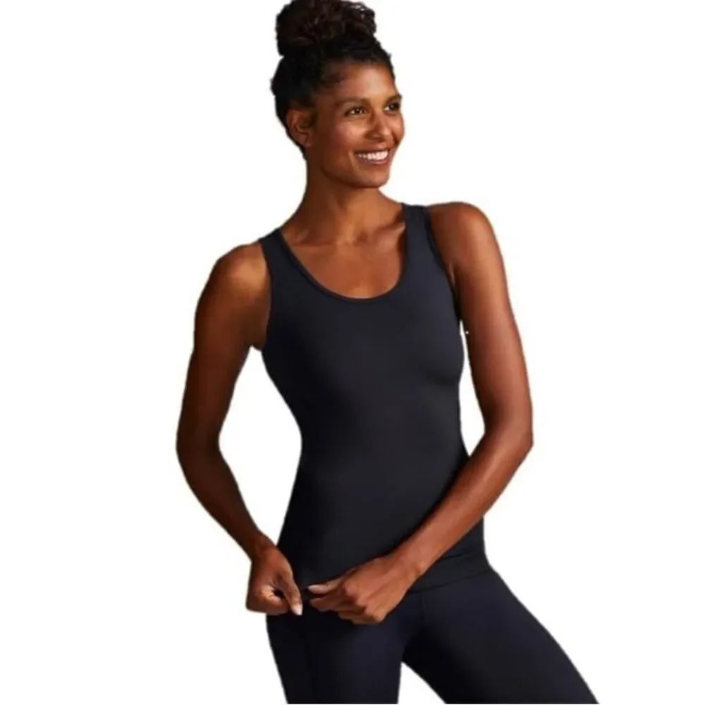 Tommie Copper Women's Infrared Compression Tank Tops Black 2 pack Size 3XL NEW
